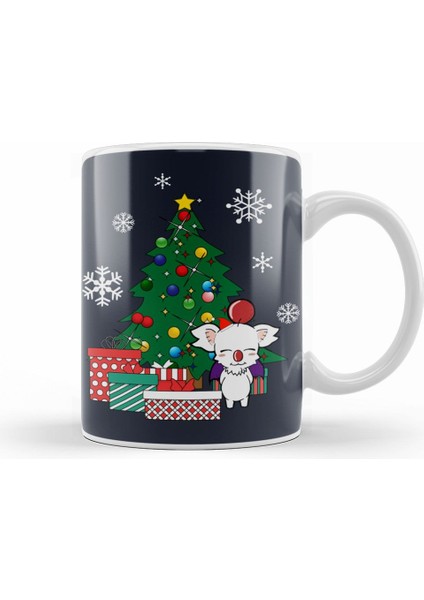 Moogle Around The Christmas Tree Final Fantasy Kupa Bardak Porselen