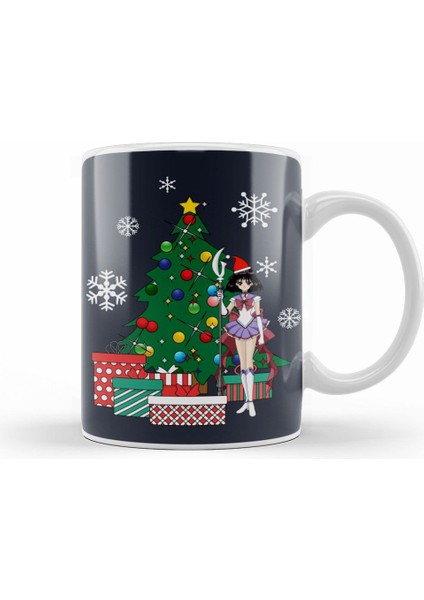 Saturn Around The Christmas Tree Sailor Moon Kupa Bardak Porselen