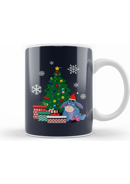 Eeyore Around The Christmas Tree Winnie The Pooh Kupa Bardak Porselen