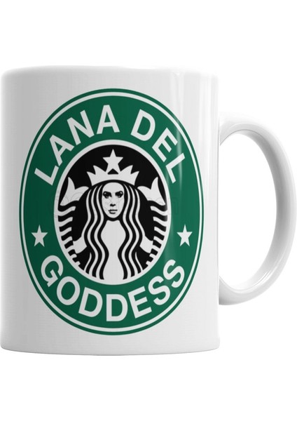 Lana Del Rey Goddess Branca Kupa Bardak Porselen