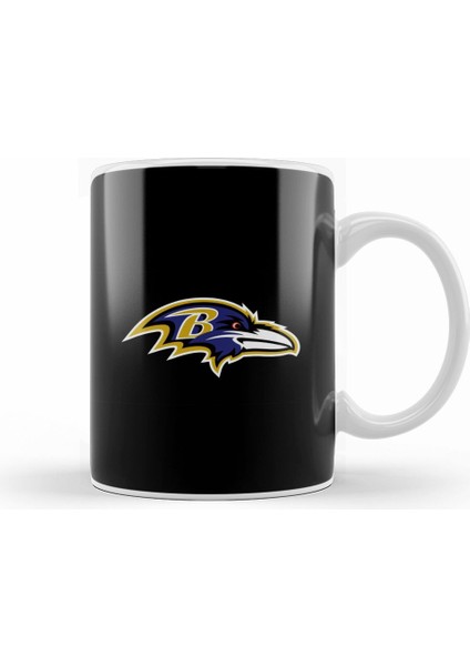 Baltimore Ravens 8 Bit Kupa Bardak Porselen