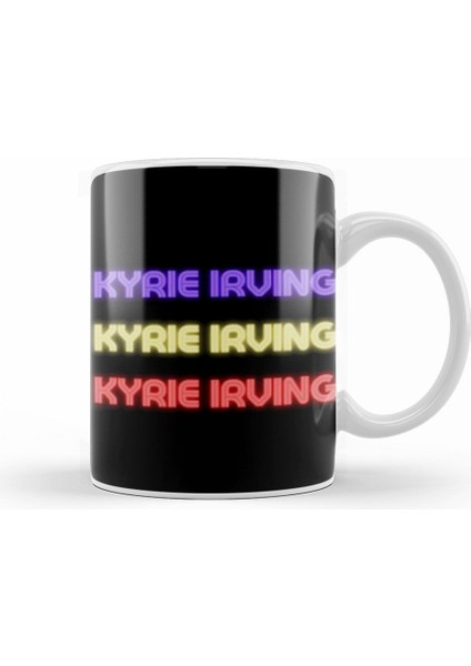 Kyrie Irving Basketball Gifts Vintage Retro Rainbow Quotes For Boys And Dad Kupa Bardak Porselen