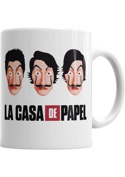 La Casa De Papel 03 Kupa Bardak Porselen