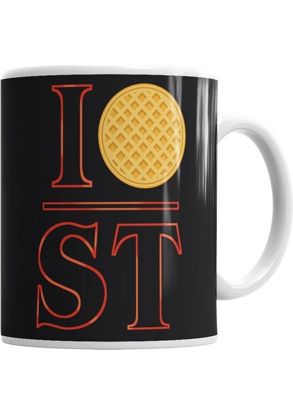 I Love Strager Things Kupa Bardak Porselen