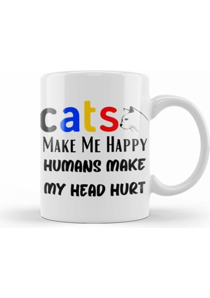 Cat Lover Gifts For Men Kupa Bardak Porselen