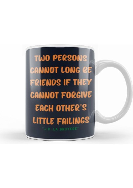 Friendship Quotes Gift Jean De La Bruyere Kupa Bardak Porselen