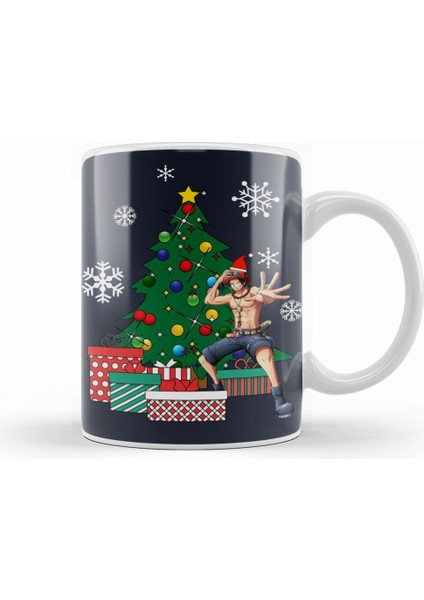 Tony Tony Chopper Around The Christmas Tree One Piece Kupa Bardak Porselen