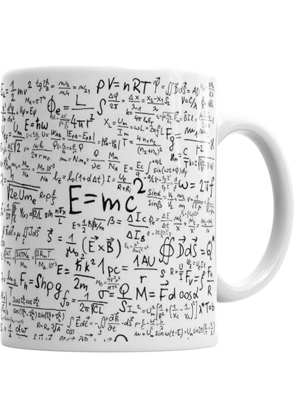 E=mc2 Formül Matematik Formülü Kupa Bardak Porselen