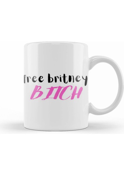 Free Britney 2022 Kupa Bardak Porselen