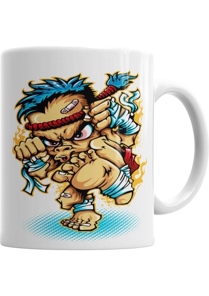 Muay Thay Kupa Bardak Porselen