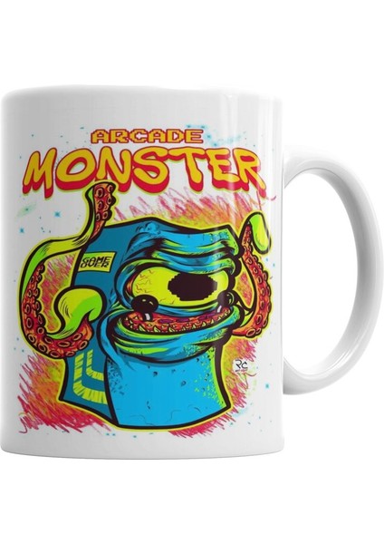 Arcade Monster Kupa Bardak Porselen