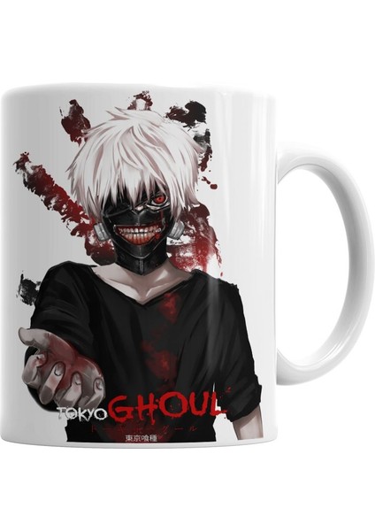 Kaneki Tokyo Ghoul Kupa Bardak Porselen