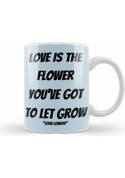 John Lennon Quotes Kupa Bardak Porselen