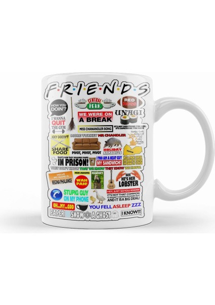Friends 0 Kupa Bardak Porselen
