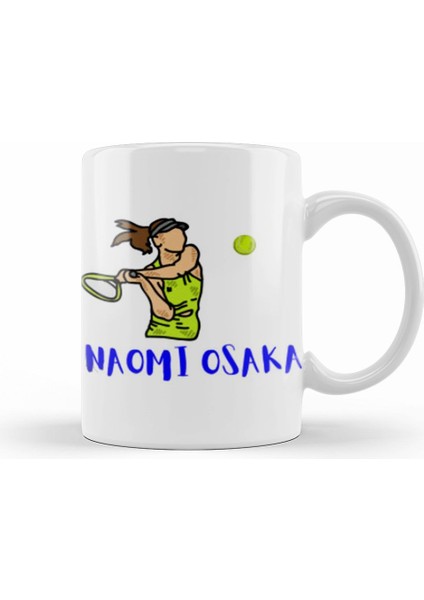 Naomı Osaka I Love Tennis Kupa Bardak Porselen