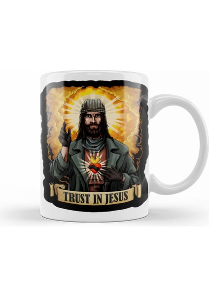 Trust In Jesus Walking Dead Kupa Bardak Porselen