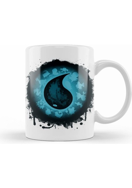 Gaming The Water Types Kupa Bardak Porselen