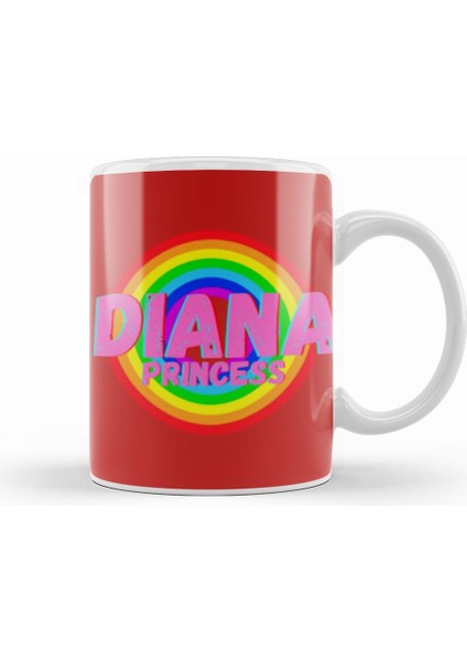 Princess Diana Quotes Art Gift Uk Vintage Retro Style Kupa Bardak Porselen