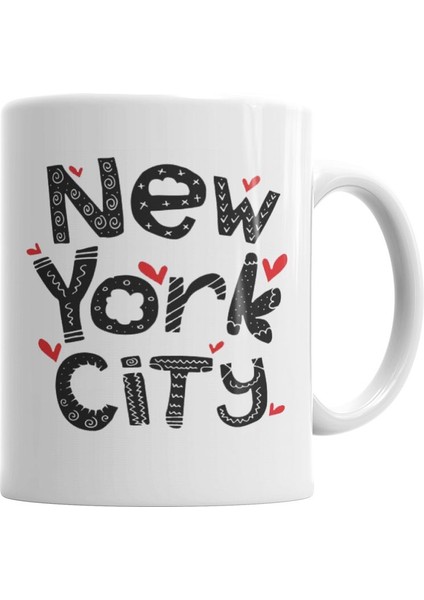 New York City Kupa Bardak Porselen