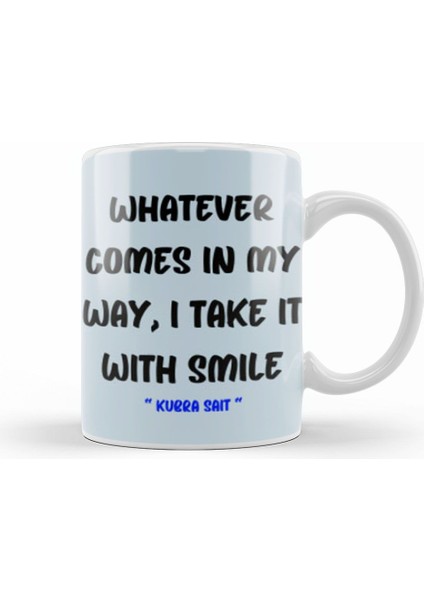 Smile Emoji Quotes Funny Happy Face Love Sarcastic Gift Kupa Bardak Porselen