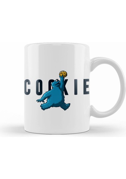 Monster Cookies Cookie Kurabiye Canavarı Kupa Bardak Porselen