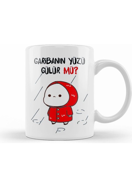 Garibanın Yüzü Gülür Mü 06 Kupa Bardak Porselen