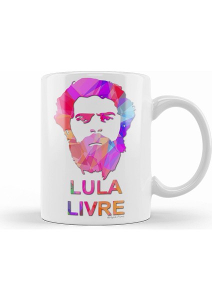 Lula Lıvre Colorido Abstrato Kupa Bardak Porselen
