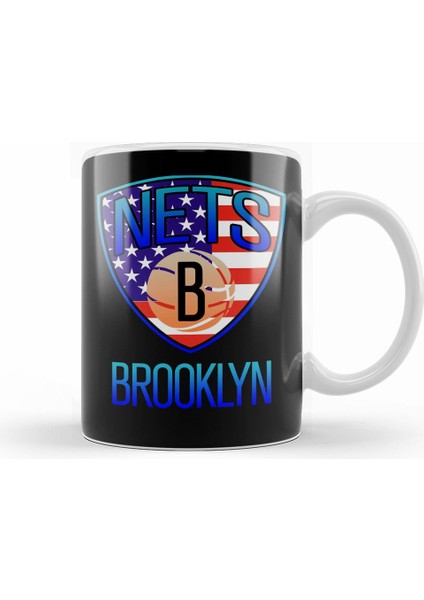 Brooklyn City Basketboll Kupa Bardak Porselen