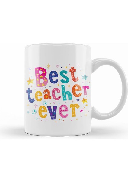 Öğretmenler Günü Öğretmene Hediye 08 Kupa Bardak Porselen