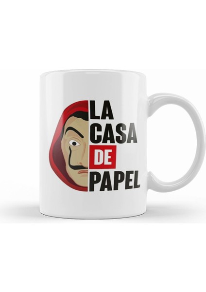 La Casa De Papel 05 Kupa Bardak Porselen