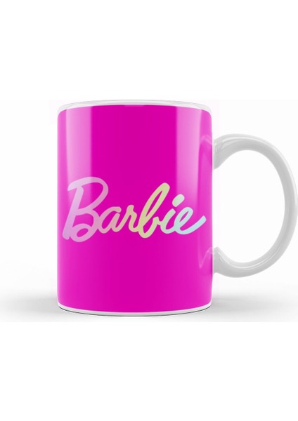 Barbie Logo Kupa Bardak Porselen