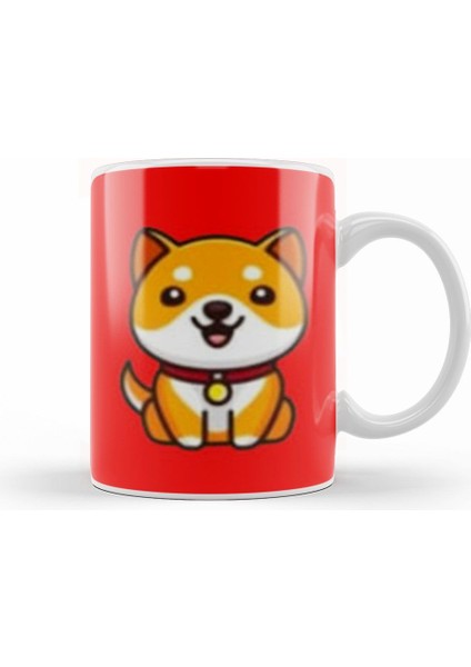 Baby Doge Coin Dogecoın Kupa Bardak Porselen