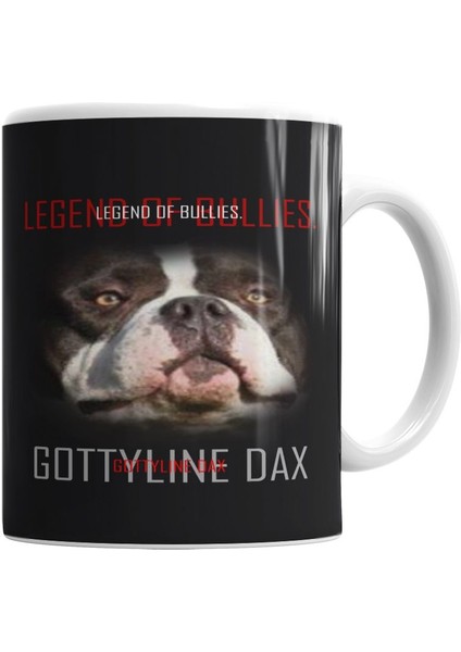 Dax Vetor Pug Köpek Kupa Bardak Porselen