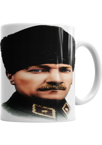 Mustafa Kemal Atatürk Kupa Bardak Porselen