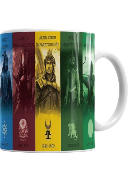 Büyük Turan Ülküsü Kupa Bardak Porselen