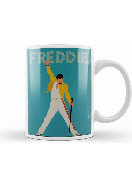 Freddie Mercury Kupa Bardak Porselen