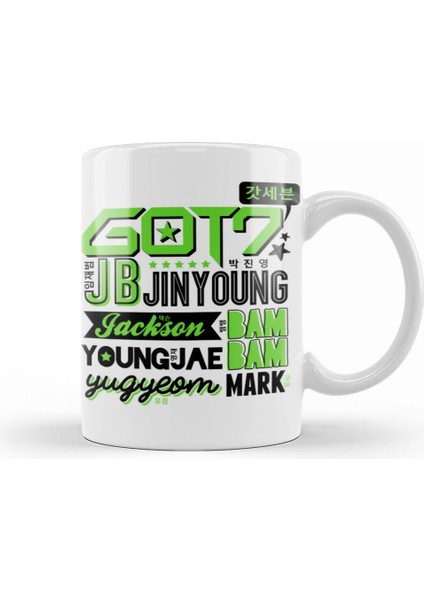 Got 7 Font Collage Kupa Bardak Porselen