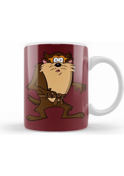 Looney Tunes Tasmanian Cazmanya Canavarı Kupa Bardak Porselen