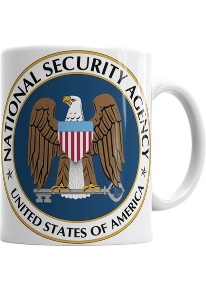National Security Agency Kupa Bardak Porselen