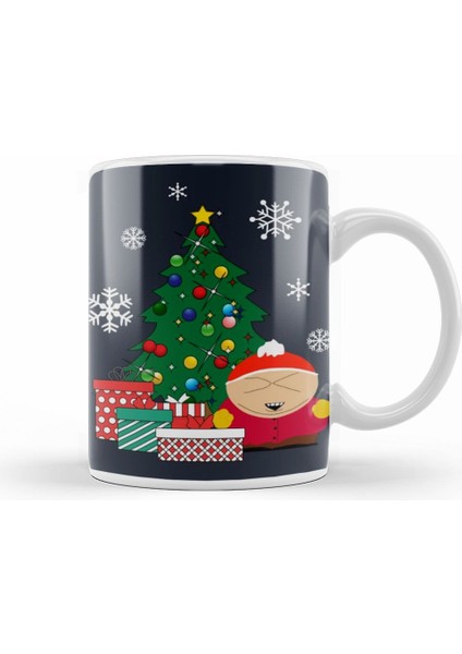 Cartman Around The Christmas Tree South Park Kupa Bardak Porselen