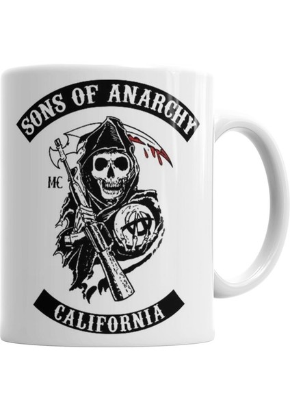 Sons Of Anarchy Logo Kupa Bardak Porselen