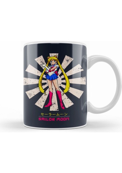 Sailor Moon Retro Japanese Kupa Bardak Porselen