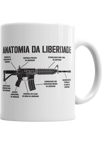 Anatomia Da Liberdade Kupa Bardak Porselen