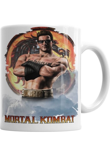 Mortal Kombat Jonny Cage Game Kupa Bardak Porselen