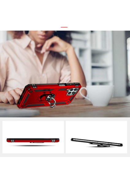 Samsung Galaxy M33 Kılıf Tank Yüzüklü Yüksek Korumalı Silikon fırsatları