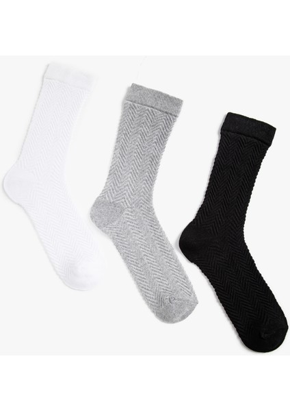 3'lü Dokulu Çorap Paketi