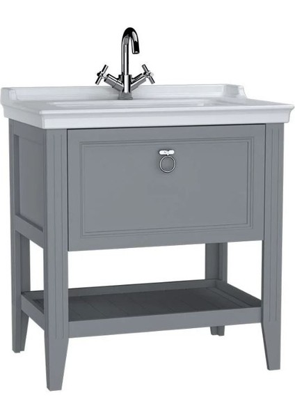 Valarte Lavabo Dolabı 80 cm Mat Gri 62181