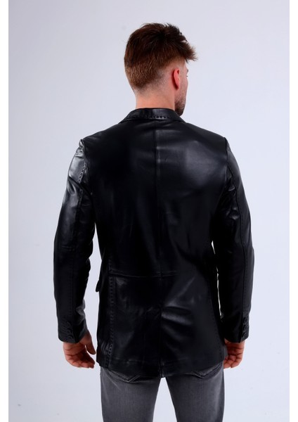 Erkek Deri Blazer Ceket modelleri