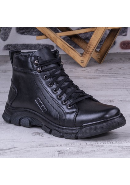 Zatta Kışlık Deri Erkek Bot Fermuarlı