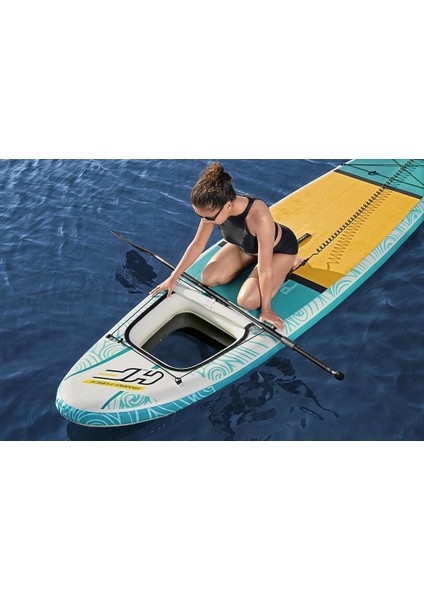 65363 Şişme Kano Sörf Tahtası-Çantalı Set Kürek ve Pompa Dahil 340X89X15 cm